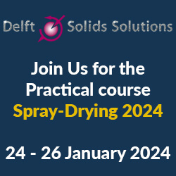 Delft Solids Solutions Spray-Drying Course 2024 Banner Promotion