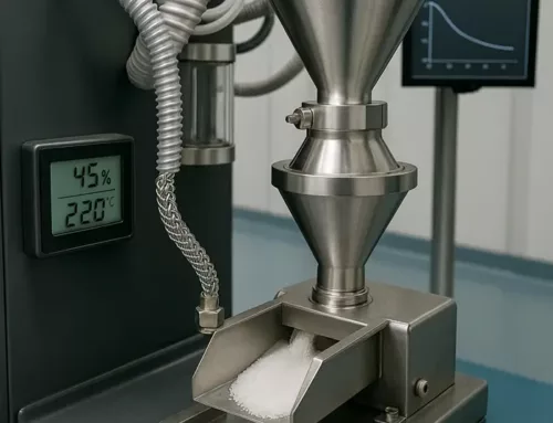 Charge Decay Time: A Fast Predictor of Powder Handling Risk