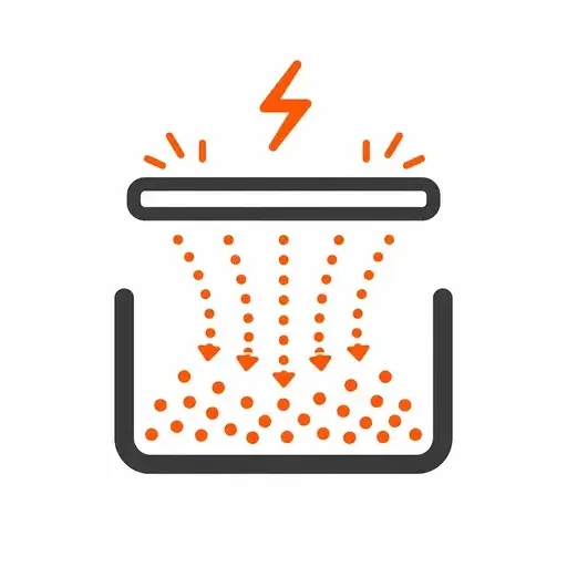 Icon representing electrostatic behavior