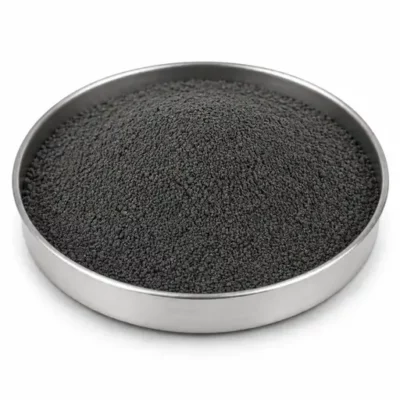 NMC and NCA cathode active material powder in a stainless steel sample dish