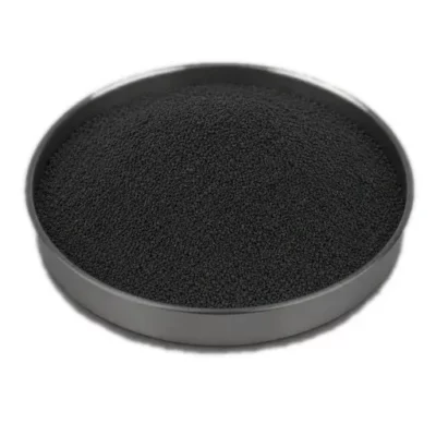 Graphene nanotube and conductive carbon material in a shallow stainless steel sample dish