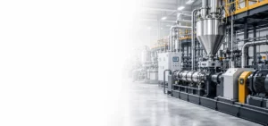 Industrial pigment and paint processing plant with stainless steel vessels, dosing equipment, pipework, and mixing machinery