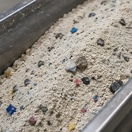 Illustration of contamination and purity problems in powder processing.