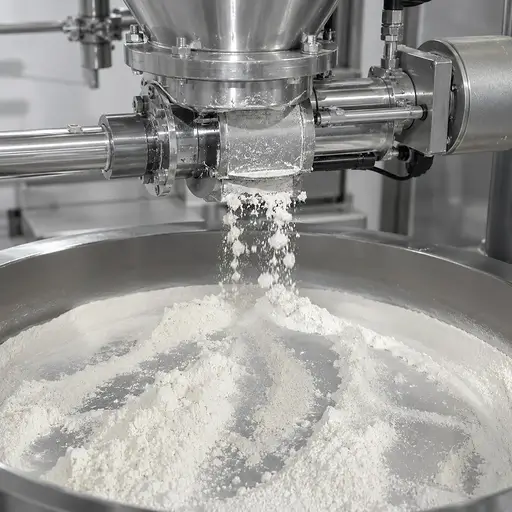 Illustration of feeding, dosing and batching variation in powder processing.
